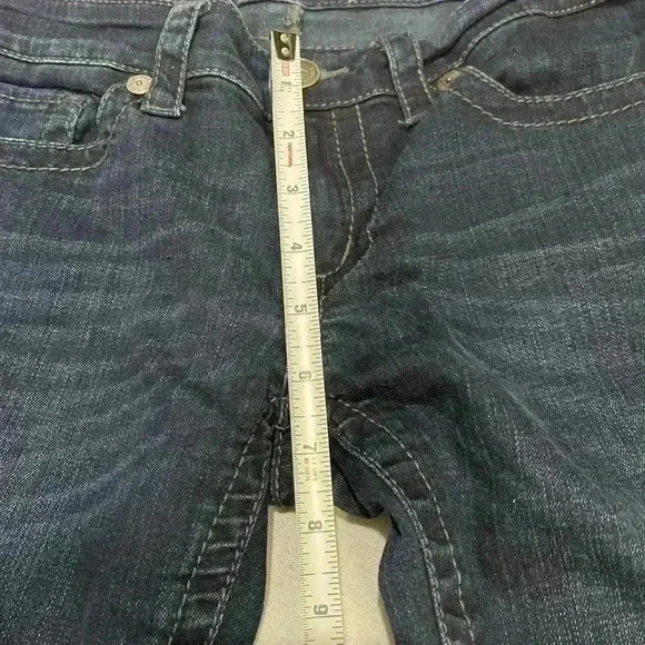 Seven 7 women’s Jeans boot cut size 8 99% Cotton 1% spandex in a dark blue Jean - Picture 7 of 8